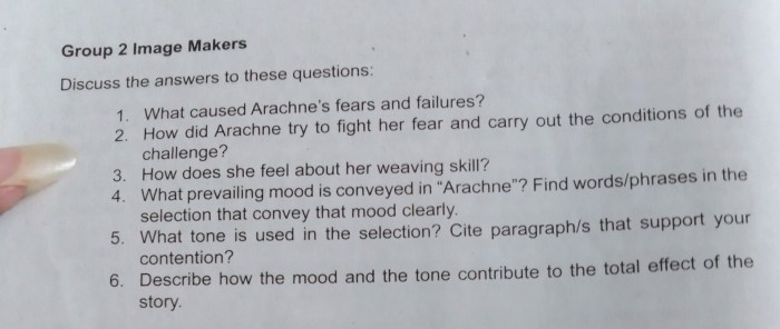 Arachne questions and answers pdf