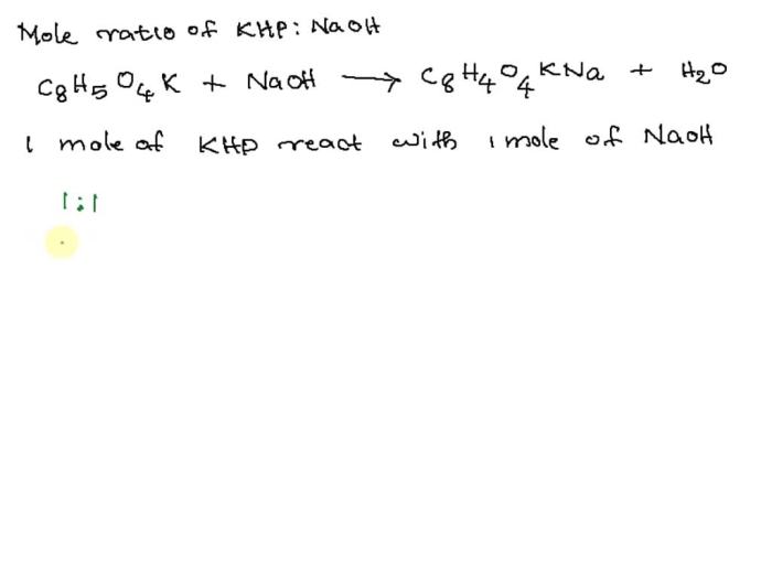 Khp + naoh net ionic equation