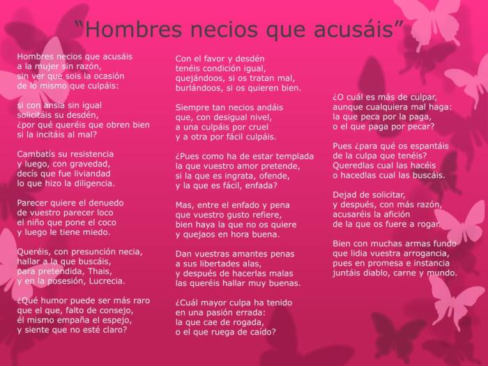 Hombres necios que acusais english