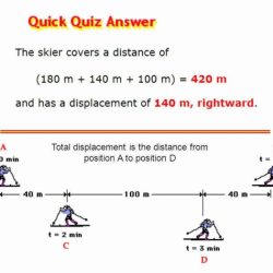 Displacement and distance worksheets with answers