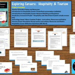 Careers in the hospitality and tourism career cluster are