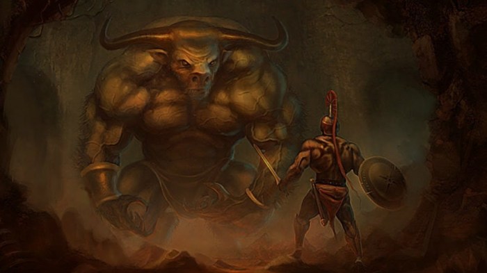 Freudians may interpret the minotaur myth as