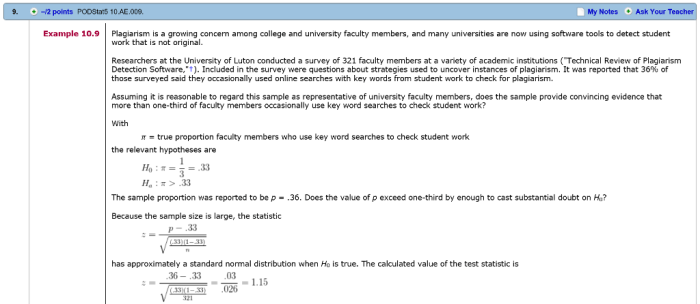 Plagiarism certification tests for master's and doctoral students